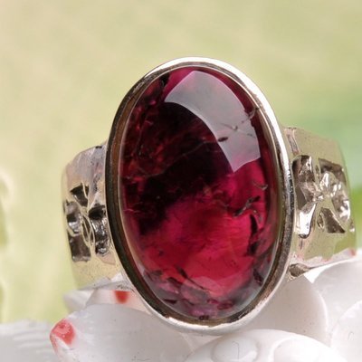 【【四月新款】100%純天然巴西碧璽925純銀鍍白金戒指 大戒面水晶戒】價格,廠家,圖片,手鏈,東海縣溫泉鎮(zhèn)福晶祥水晶制品廠-