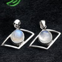 【【新款】天然水晶飾品 923銀鍍白金鑲嵌掛墜/吊墜 月光石圖片】【新款】天然水晶飾品 923銀鍍白金鑲嵌掛墜/吊墜 月光石 - 東海縣溫泉鎮福晶祥水晶制品廠